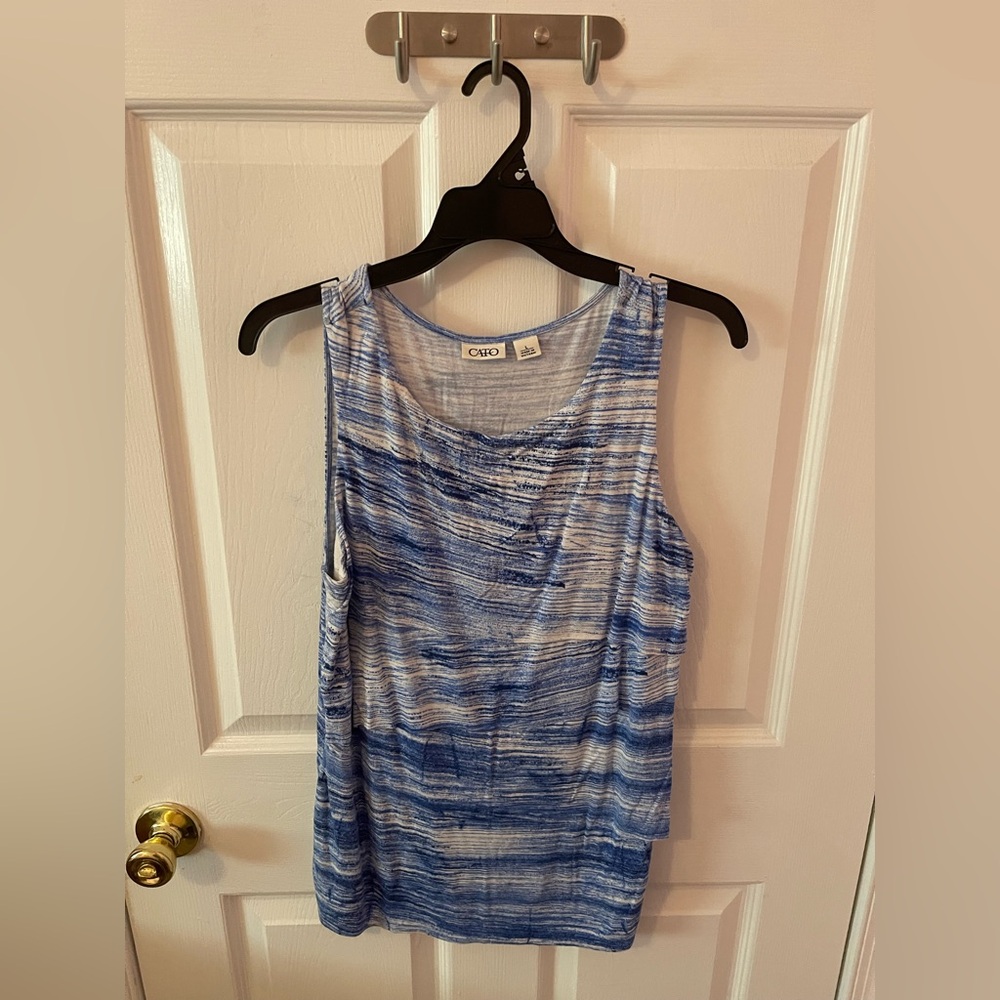 CATO Abstract Ruffle Tank - Picture 11 of 14
